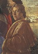 Sandro Botticelli Detail from the Adoraton of the Magi Sweden oil painting artist
